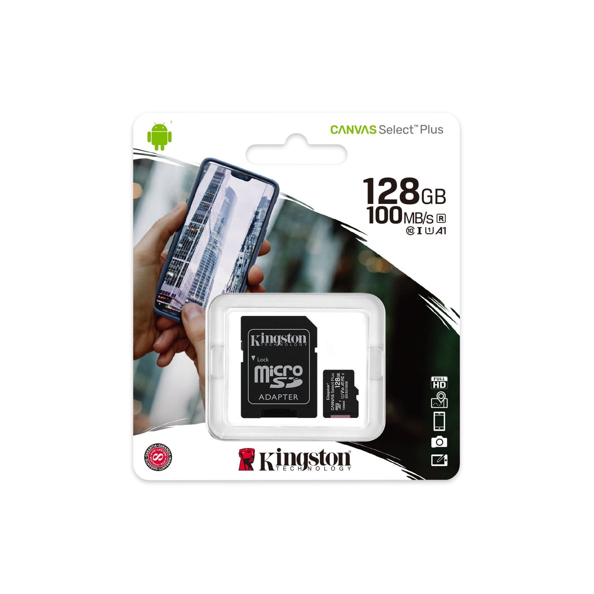 Kingston 128Gb SDCS2 Micro Sd CL10 100Mb/s Hafıza