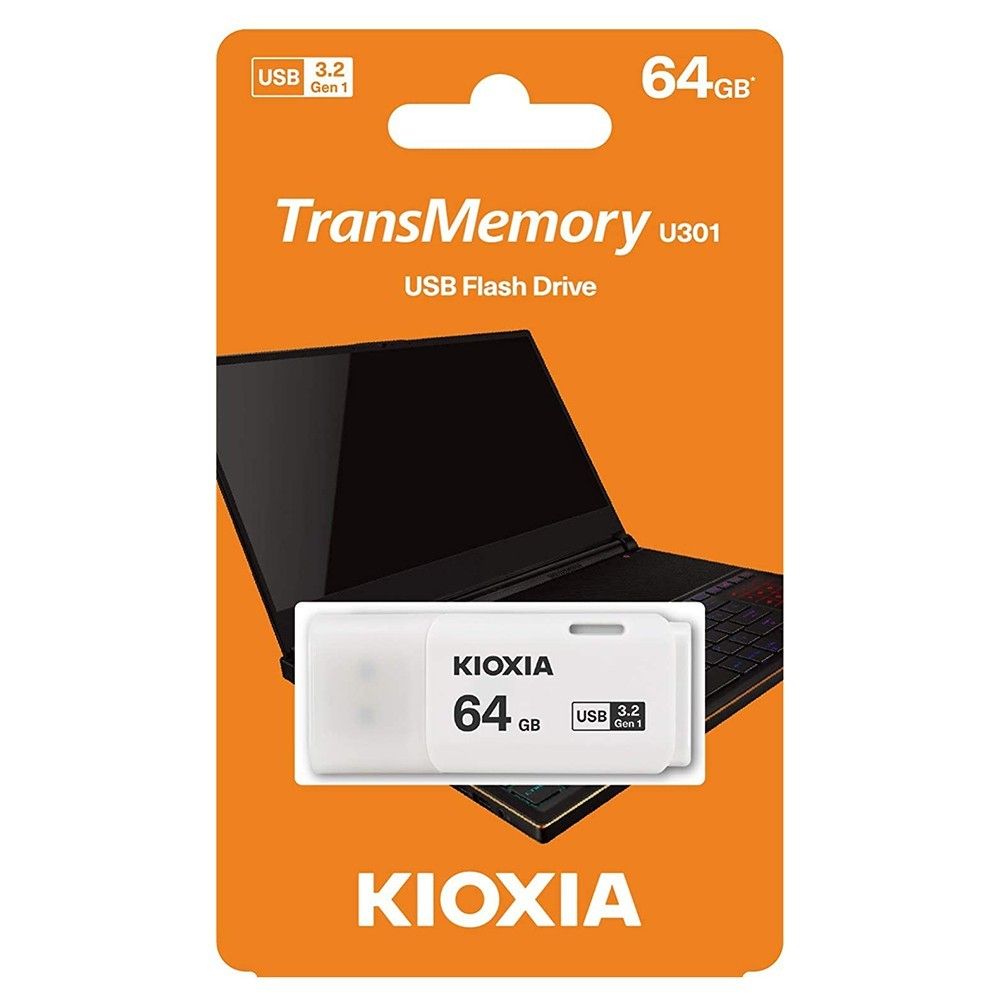 Kioxia 64Gb U301 Beyaz Usb 3.2 Gen 1 Flash Bellek