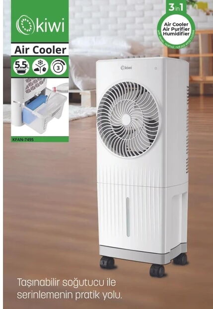 Kiwi KFAN-7495 3in1 Evaporatif Hava Soğutucu