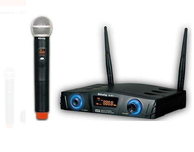 König K-311 UHF Tek Kanal Yaka Mikrofonu