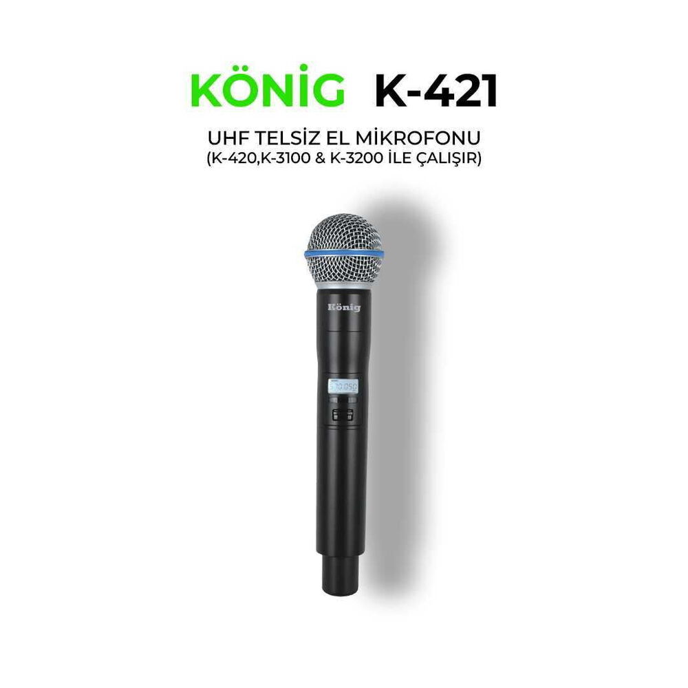 König K-421 Kablosuz El Mikrofonu