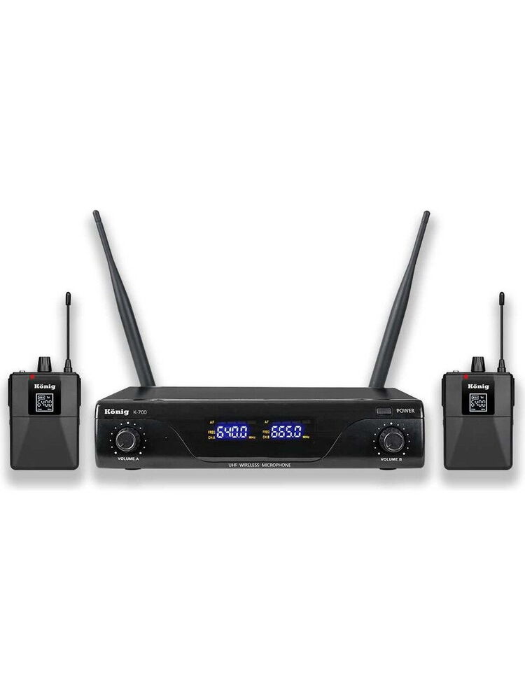 König K-700 2 Yaka UHF Telsiz Mikrofon Seti