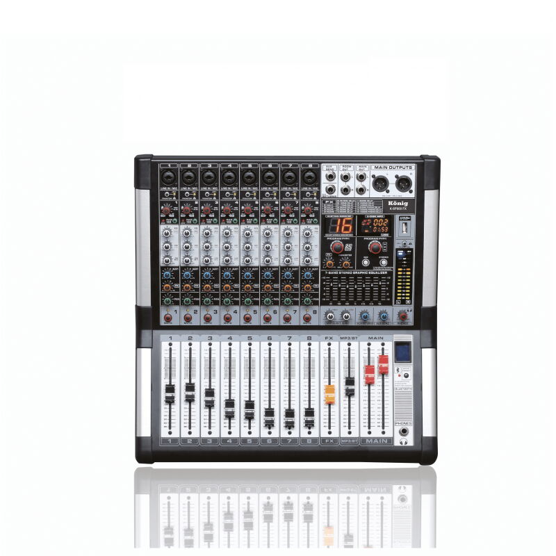 König KJ-8-400 2x400W 8 Kanal Power Mikser