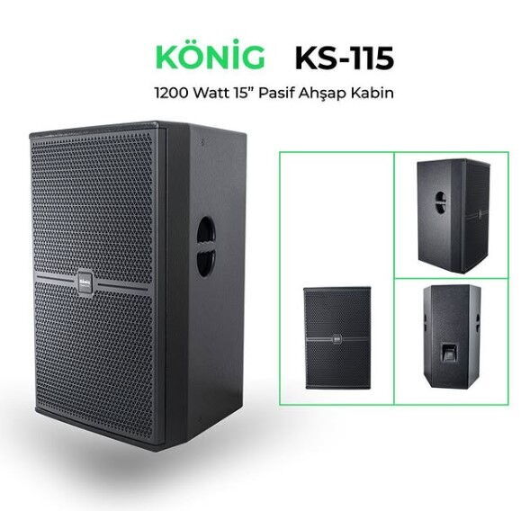 König KS-115 15" 1200W Pasif Kabin Hoparlör