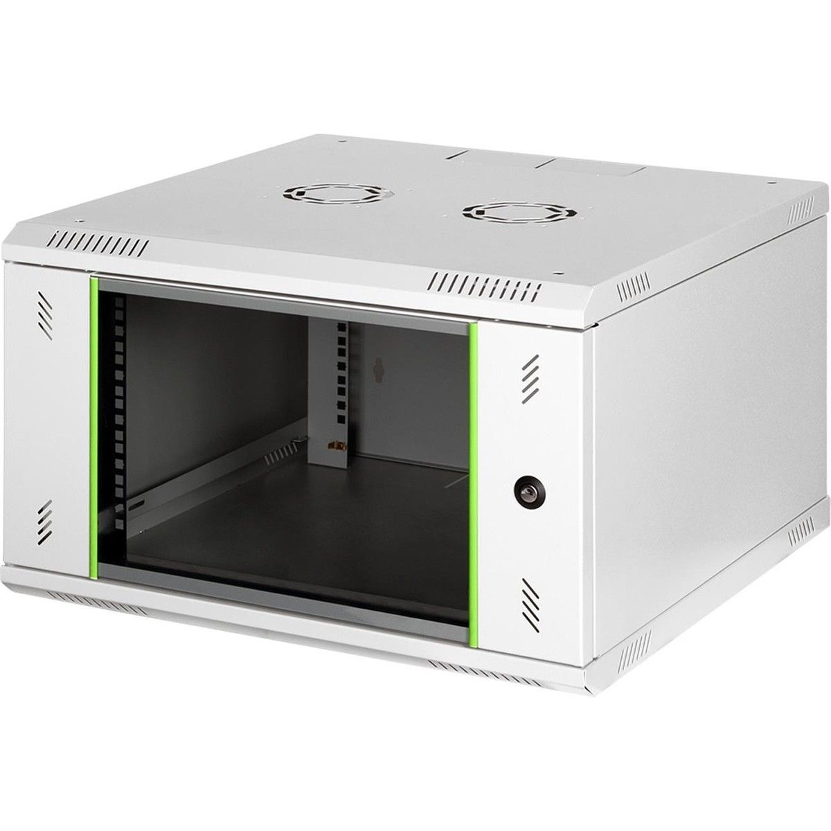 Lande 06U 600x600 Duvar Tipi Rack Kabin Açık Gri