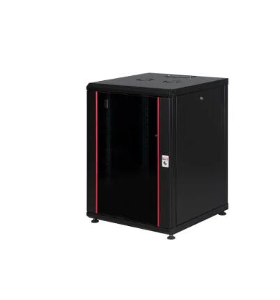 Lande 16U 600x600 Tekerlekli Rack Kabin Siyah