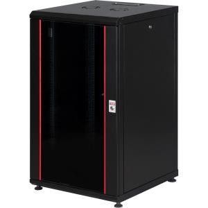 Lande 22U 600x600 Tekerlekli Rack Kabin Siyah