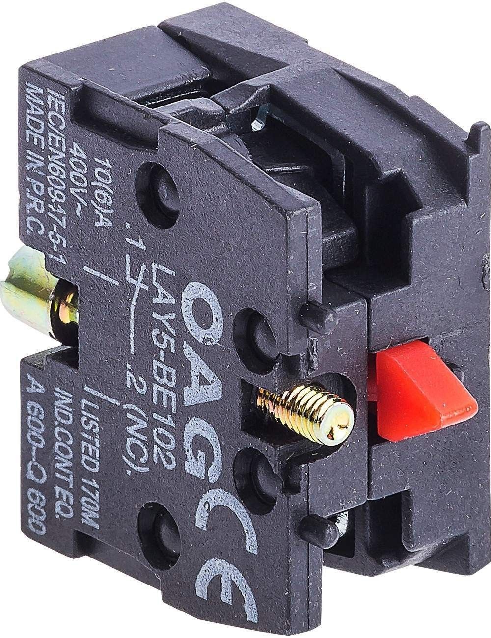 LAY5-BE102 22mm Kontak Blok NC Kırmızı