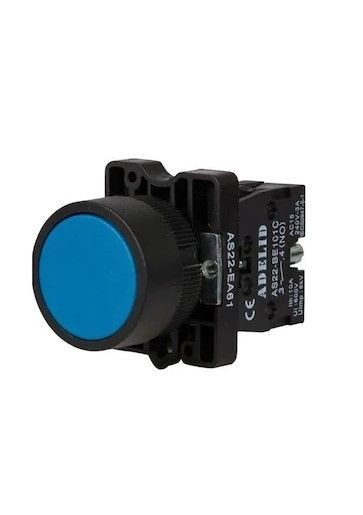 LAY5-EA61 22mm NO Mavi Buton