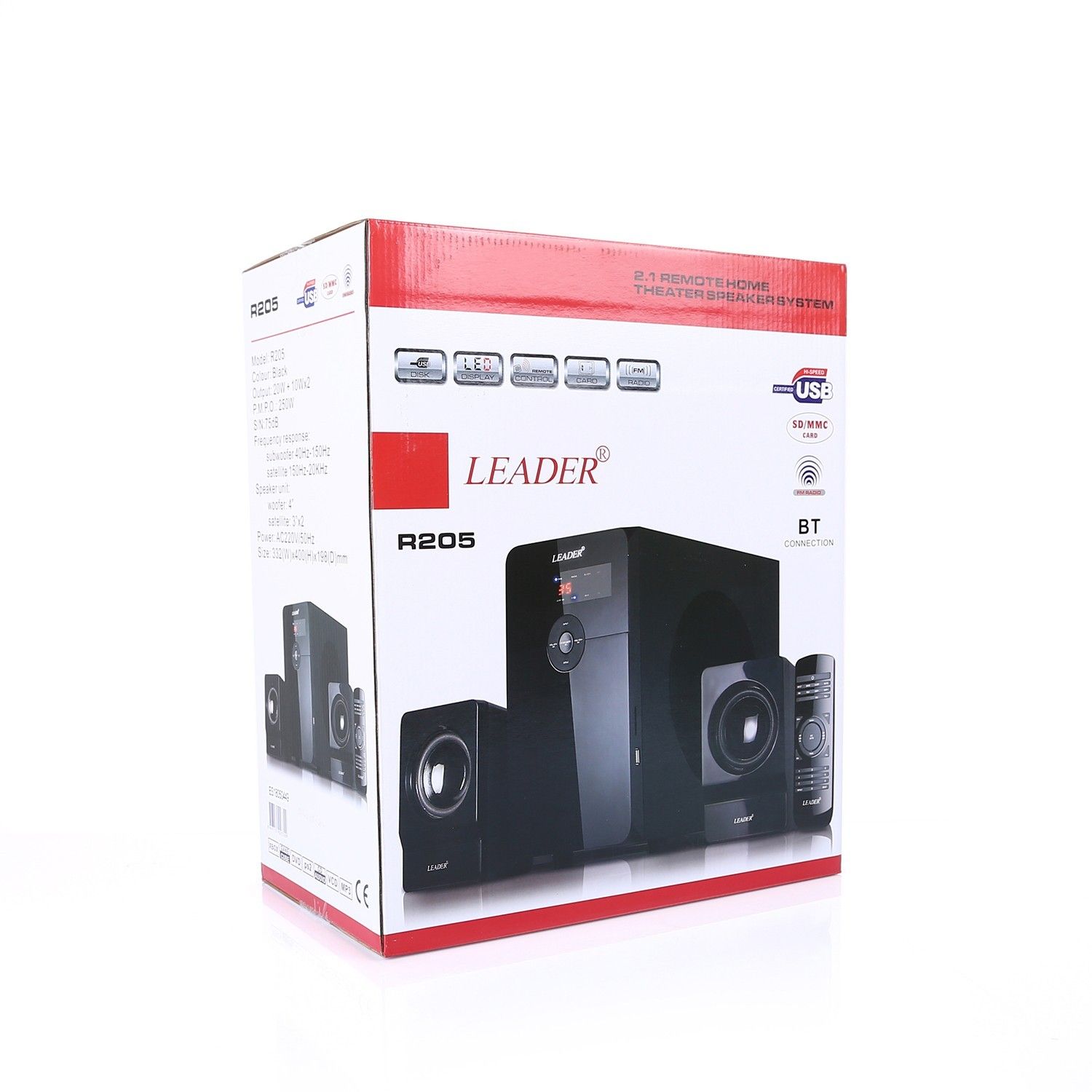 Leader R205 250W 2.1 Ses Sistemi