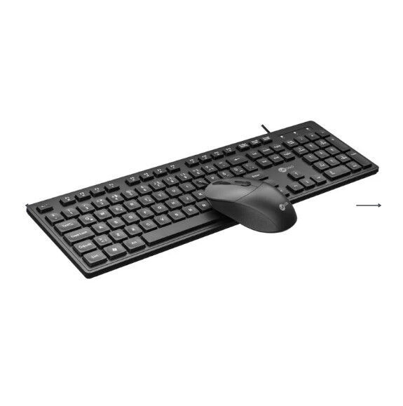 Lecoo CM102 Kablolu Klavye Mouse Seti Siyah