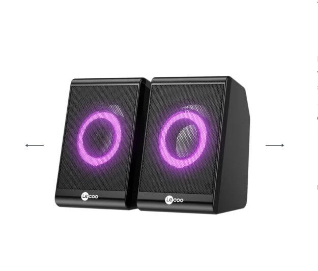 Lecoo DS100 6W 1+1 Hoparlör Siyah