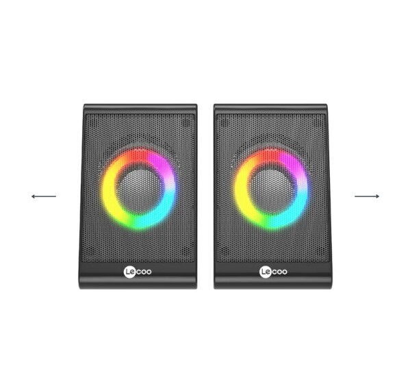 Lecoo DS100 6W 1+1 Hoparlör Siyah