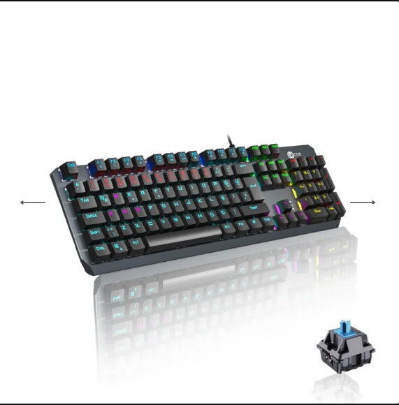 Lecoo GK301 Kablolu RGB Blue Switch Oyuncu Klavye