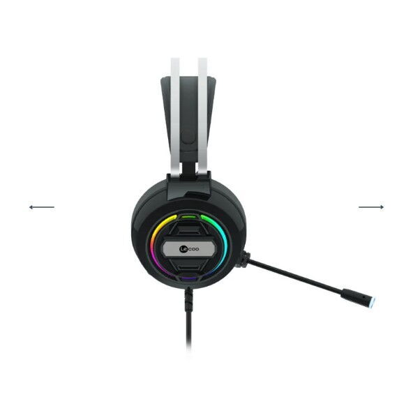 Lecoo HT401 Usb RGB Oyuncu Kulaklık Siyah