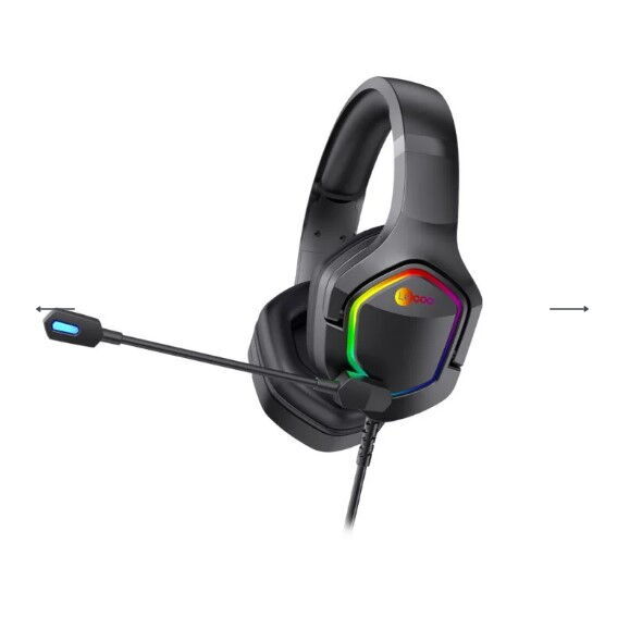Lecoo HT403 Usb+3.5mm RGB Oyuncu Kulaklık Siyah