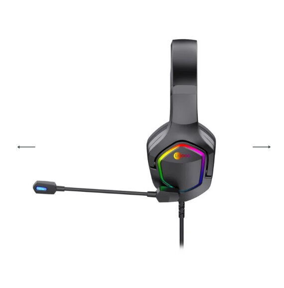 Lecoo HT403 Usb+3.5mm RGB Oyuncu Kulaklık Siyah