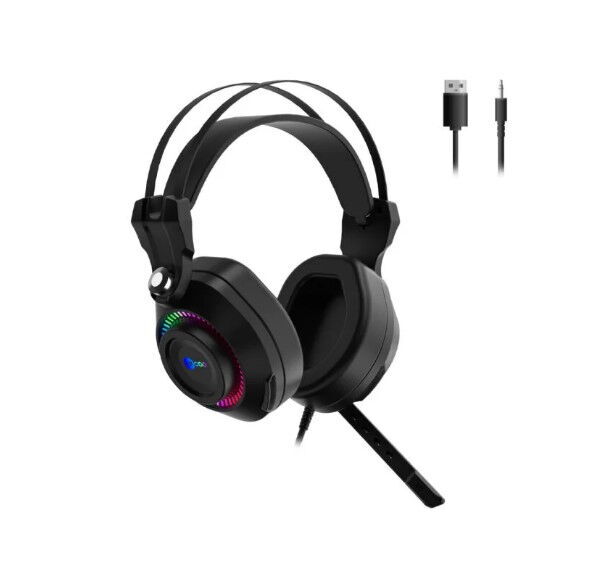 Lecoo HT405 Usb+3.5mm RGB Oyuncu Kulaklık Siyah