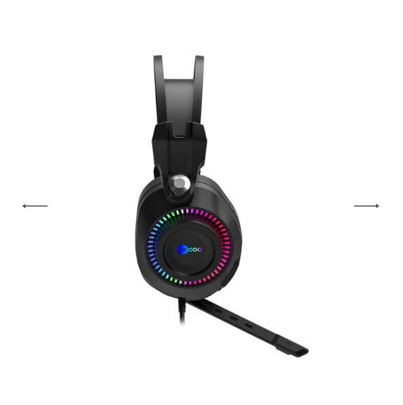 Lecoo HT405 Usb+3.5mm RGB Oyuncu Kulaklık Siyah