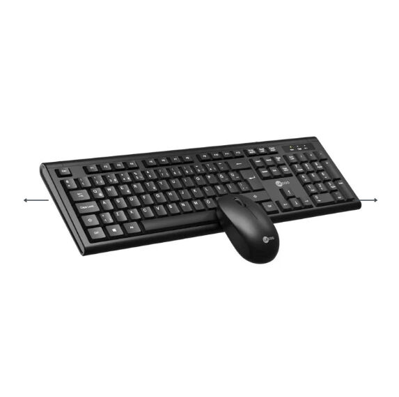 Lecoo KW200 Kablosuz Klavye Mouse Seti Siyah