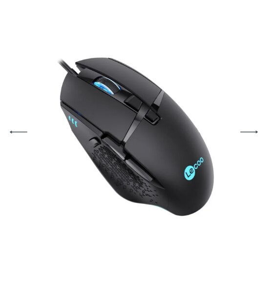 Lecoo MG1101 Kablolu RGB Oyuncu Mouse Siyah