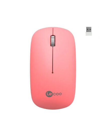 Lecoo WS214 Kablosuz Mouse Pembe