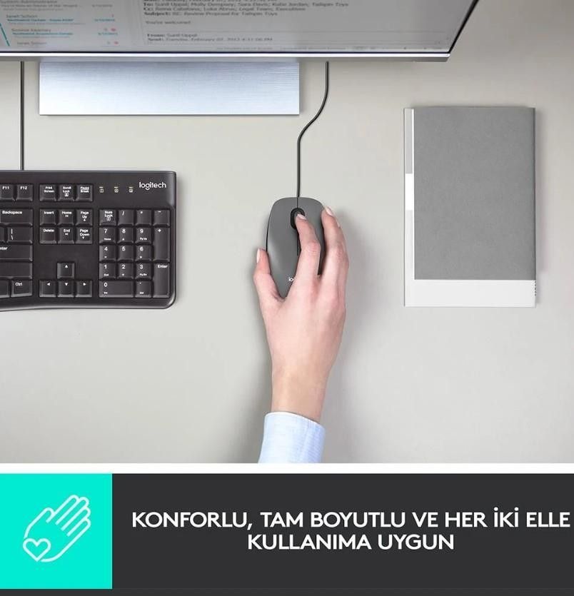 Logitech M100 Kablolu Siyah Mouse