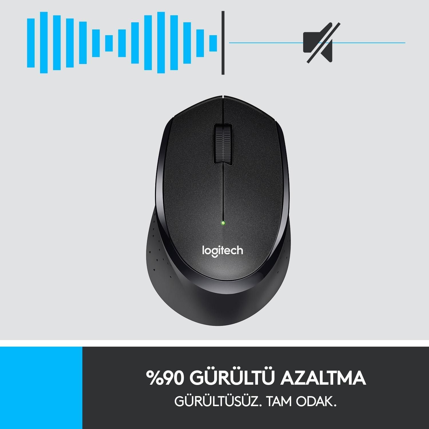 Logitech M330 Silent Kablosuz Mouse Siyah