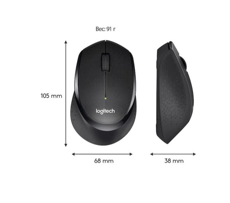 Logitech M330s Silent Plus Kablosuz Mouse Siyah