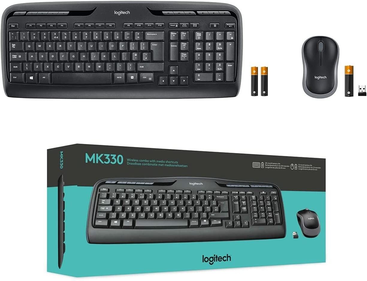 Logitech MK330 Siyah Kablosuz Klavye Mouse Seti
