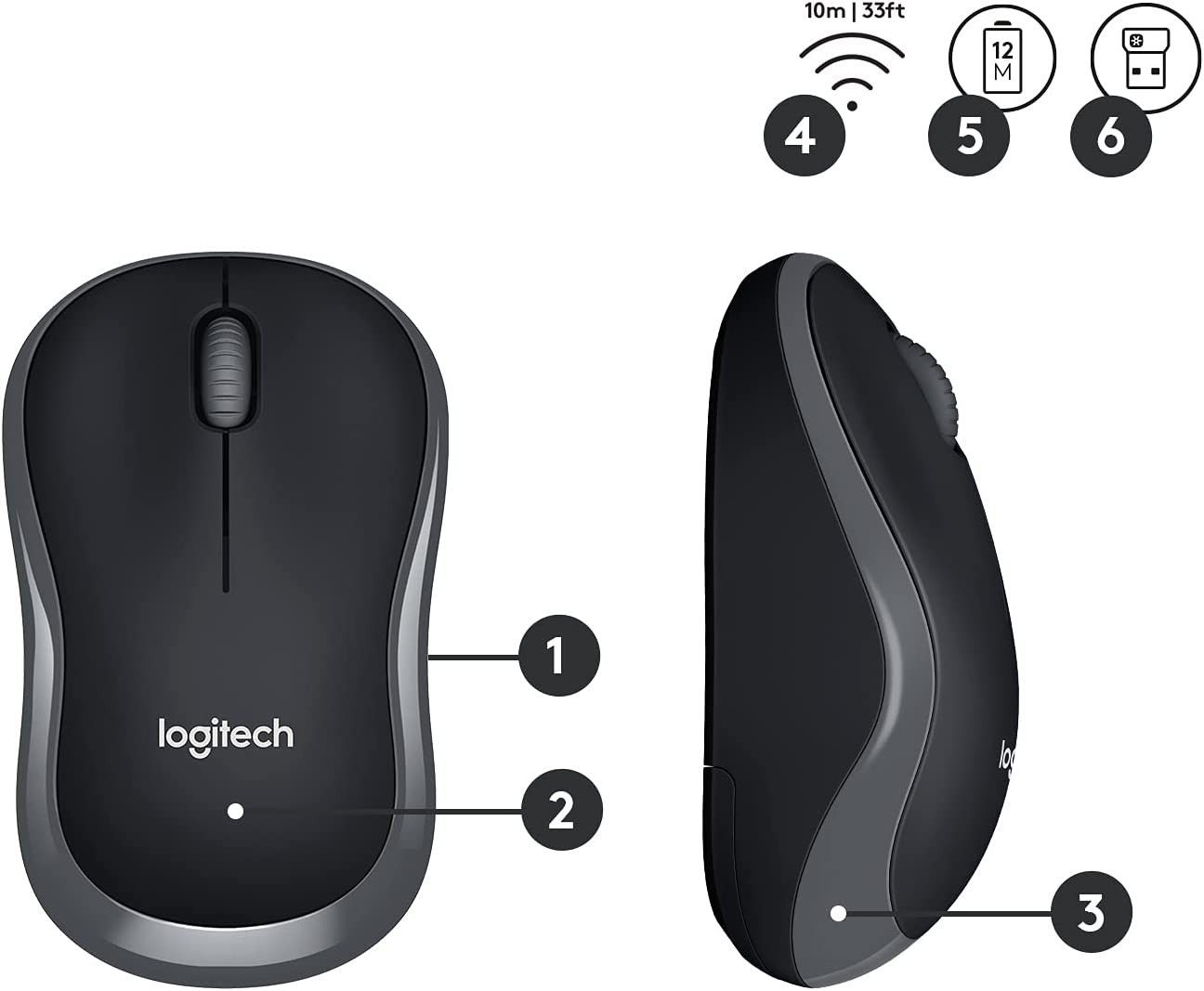 Logitech MK330 Siyah Kablosuz Klavye Mouse Seti