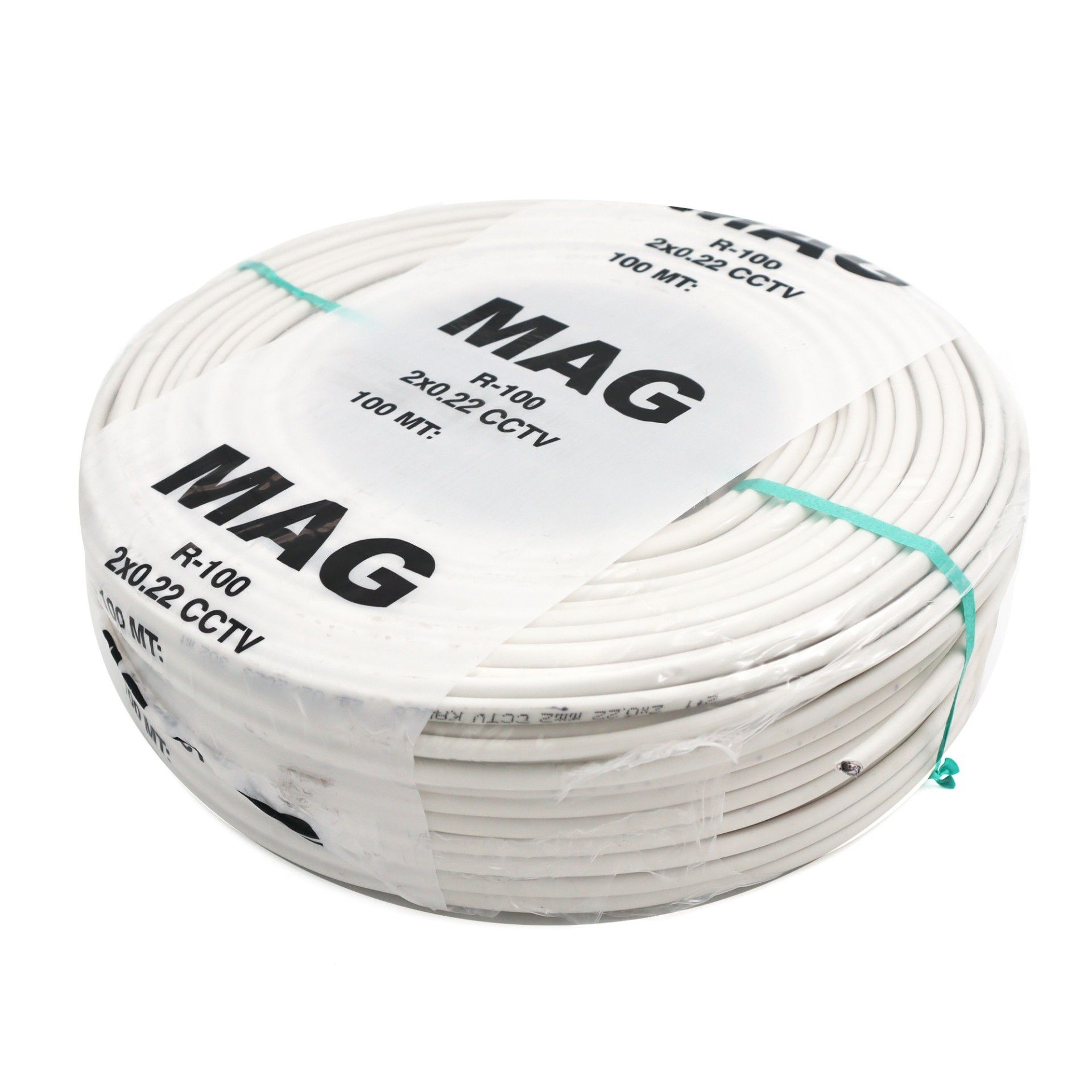 Mag R-100 2+1 2x0.22mm Cctv Kamera Kablosu 100m.