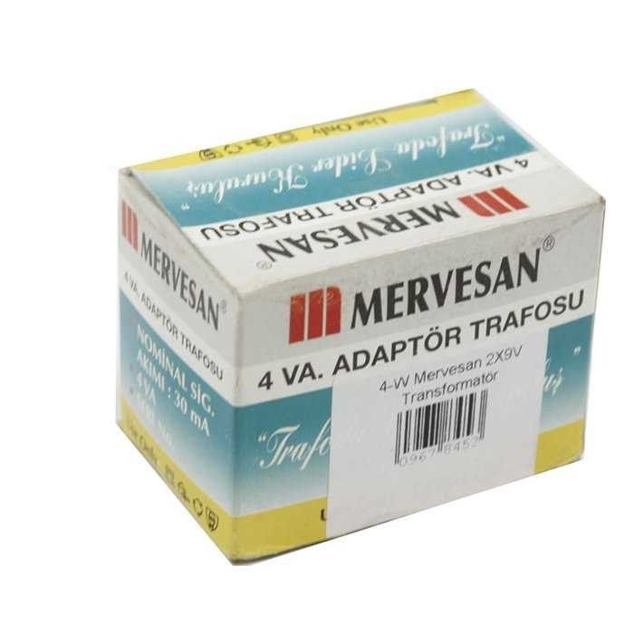 Mervesan 4-W 2x9V Transformatör