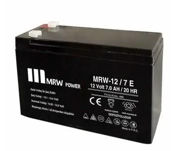 Mervesan MRW-12/7 12V 7A Bakımsız Tip Kuru Akü