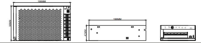 Mervesan MRW-180-12 180W 12V 15A Metal Kasa Adapt.