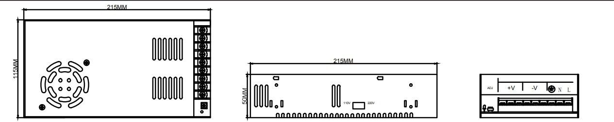 Mervesan MRW-360-12 360W 12V 30A Metal Kasa Adaptö