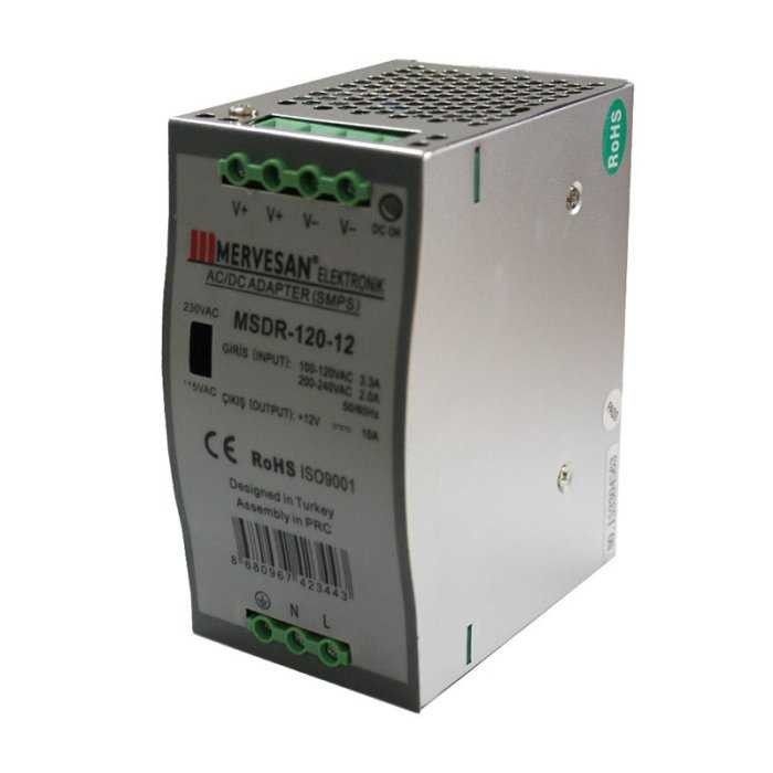 Mervesan MSDR-120-12 120W 12VDC 10A  AC/DC Ray Tip