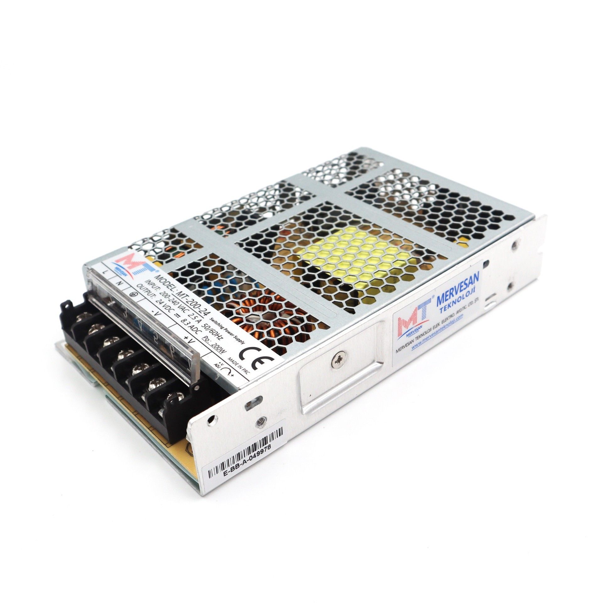Mervesan MT-200-24 200W 24V 8.3A Metal Kasa Adaptö
