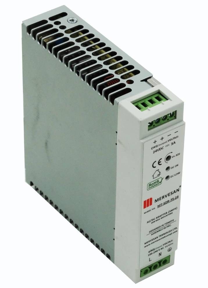 Mervesan MT-SDR-120-24 24V 5A Ray Tip SMPS Adaptör
