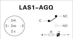 Metal Buton Kalıcı 19mm 24V Beyaz Ledli D47
