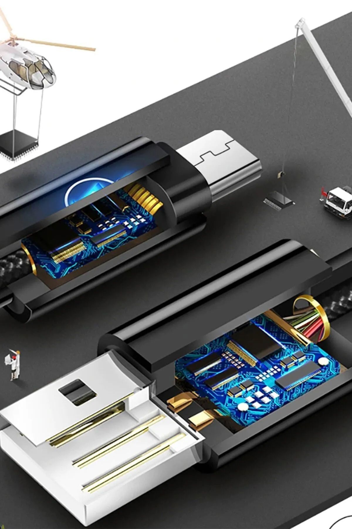 Micro Usb Jaklı 1.5m. Adaptör Kablosu