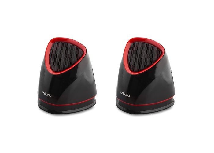 Mikado MD-158 2.0 Siyah/Kırmızı USB Speaker