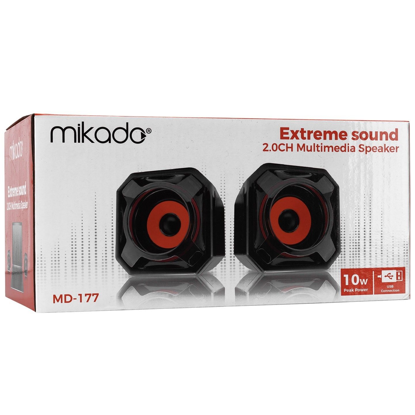 Mikado MD-177  Turuncu Mini 2.0 5Wx2 Usb Speaker