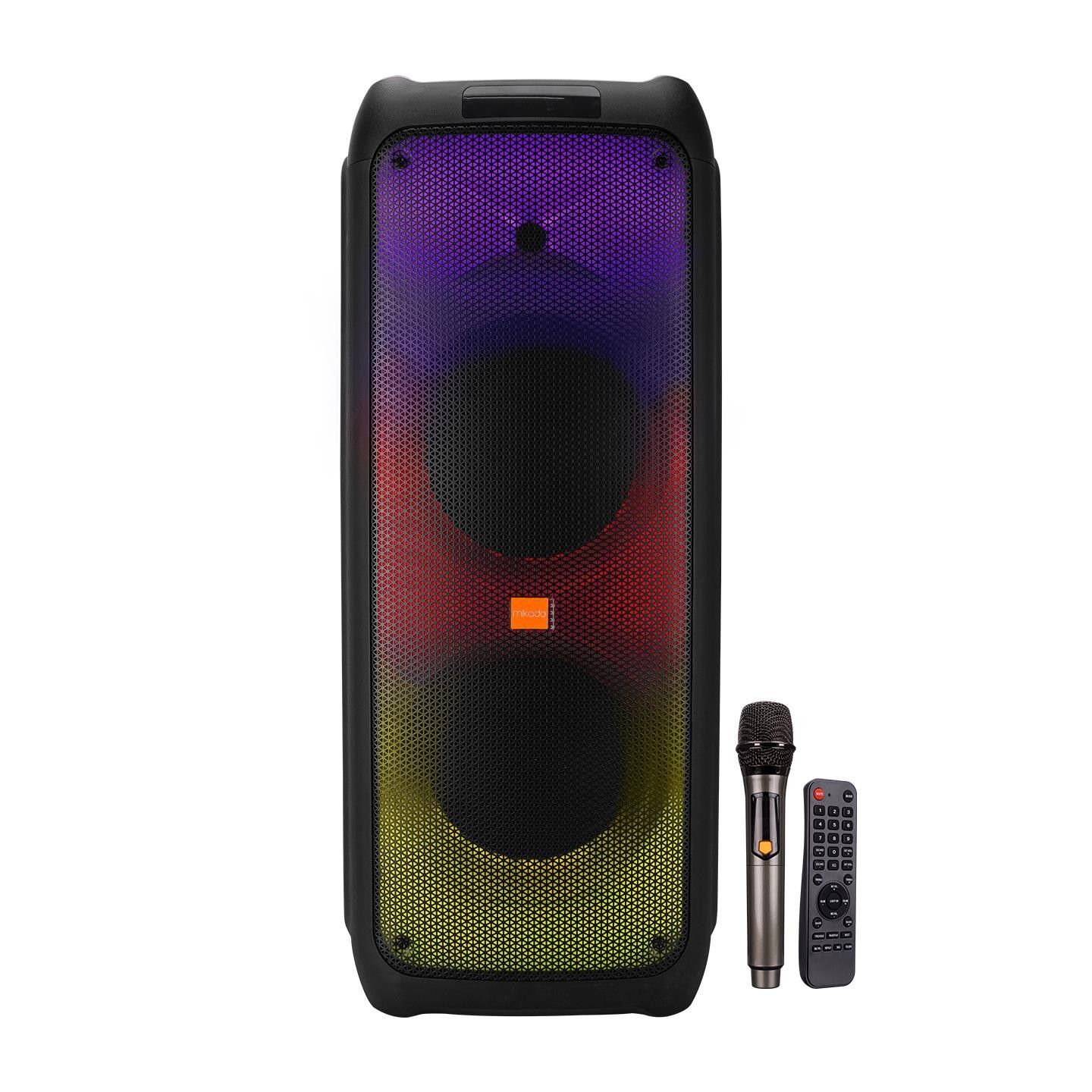 Mikado MD-258KP 120W Led Işıklı Usb/Tf/Bt Speaker