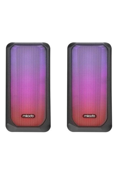 Mikado MD-356 2.0 RGB 2x5W Usb Hoparlör