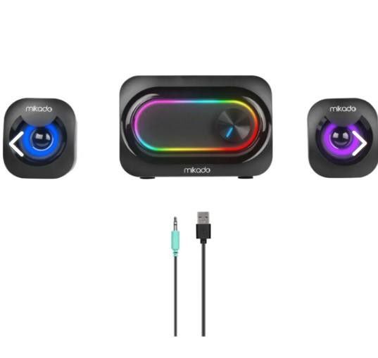 Mikado MD-511 RGB Led Işıklı 2.1 Gaming Speaker