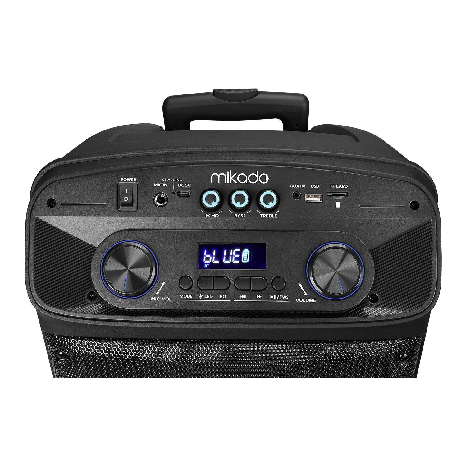 Mikado MD-BT505 60W Led Işıklı Usb/Bt/Tf/Tws Speak