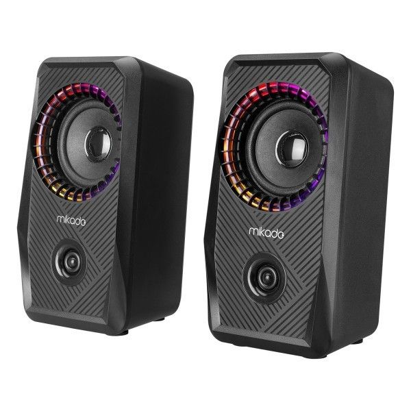 Mikado MD-S26 JOY 3Wx2 Siyah Led Işıklı Speaker