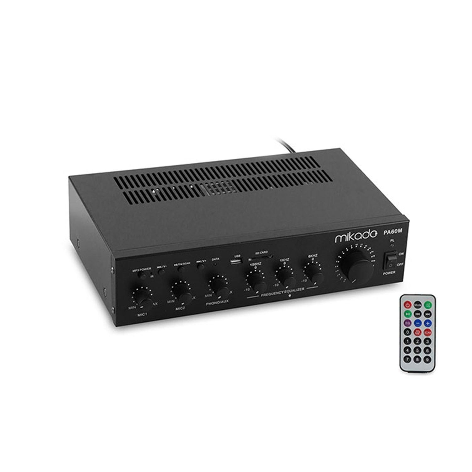 Mikado PA60M 60W Siyah Usb/Sd Destekli Anfi