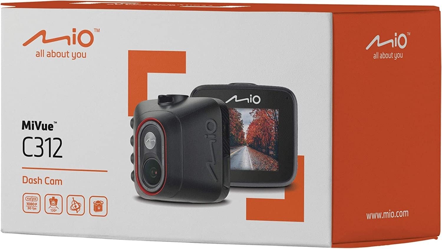 Mio MiVue C312 2" SDXC Kart FHD Araç İçi Kamera